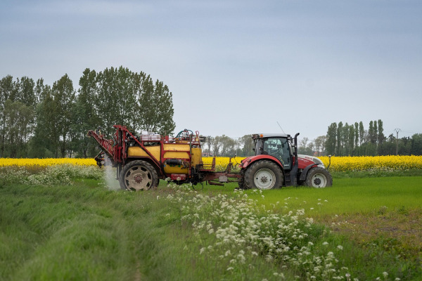 Tractor working on U.S. farm
